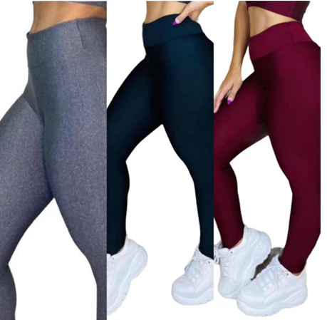 Leve 3 Leggings Invishape™ – Modela sem Marcar, 100% Opaca e Confortável!