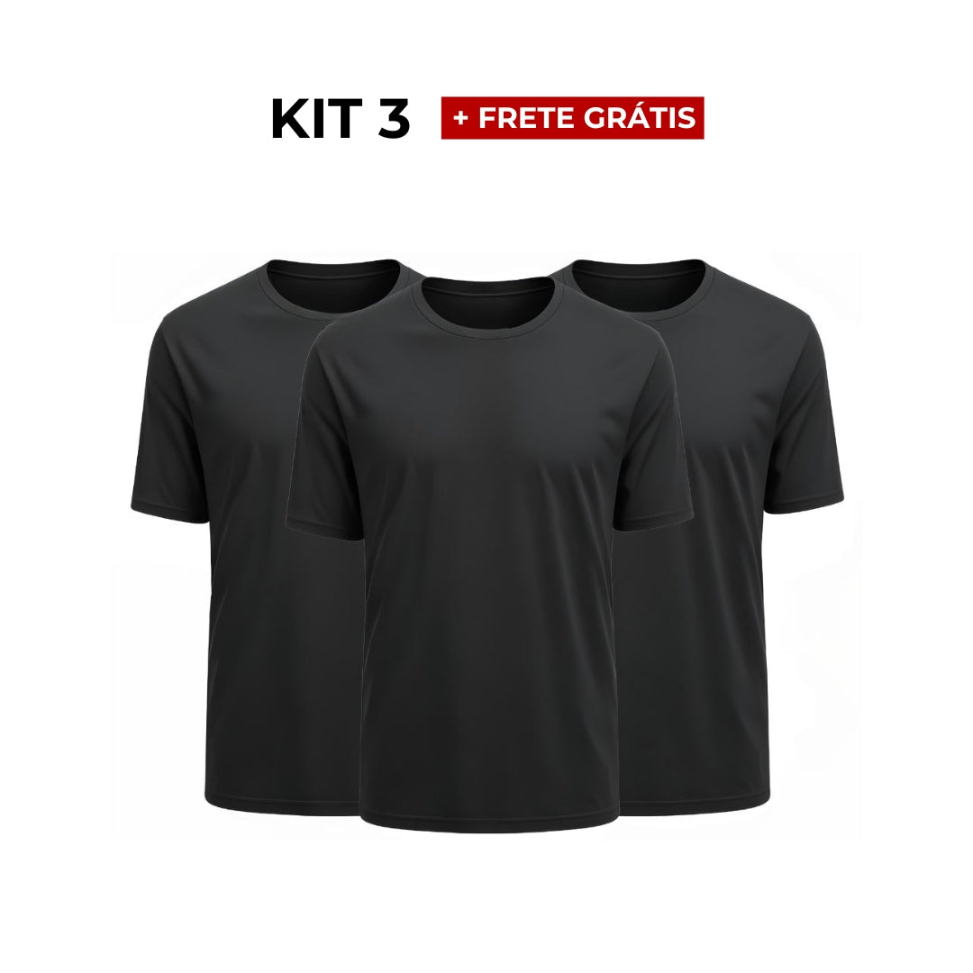 Kit 3 Camisetas Tecnológicas VLX - Arctic Fresh & Anti Odor