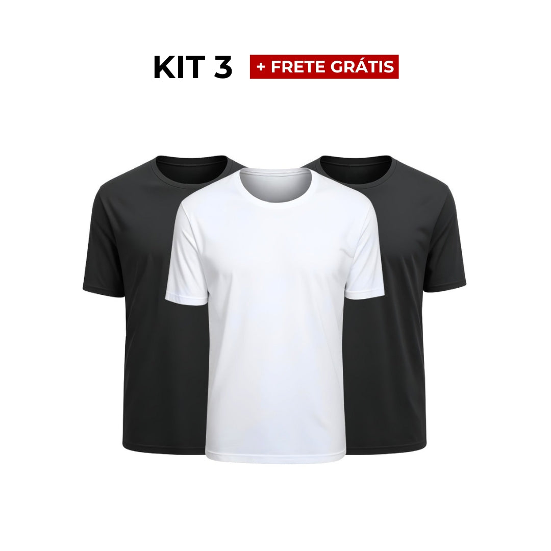 Kit 3 Camisetas Tecnológicas VLX - Arctic Fresh & Anti Odor